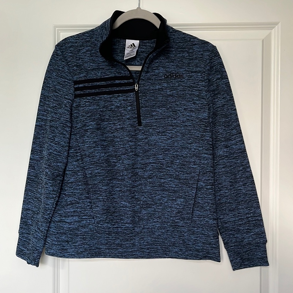 Adidas, boys fleece, half zip